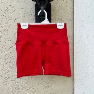 Alphalete Revival R6 Shorts in Formula Red